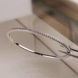 925 Silver Bangle Jewelry Wedding Party Ladies Bangle