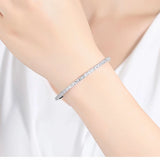 Men's Wedding Bangle with Cubic Zirconia