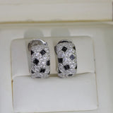 925 Sterling Silver Leaf Earrings Luck Clover Wedding Party