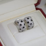 925 Sterling Silver Leaf Earrings Luck Clover Wedding Party