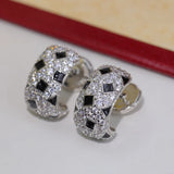 925 Sterling Silver Leaf Earrings Luck Clover Wedding Party