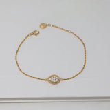925 Silver Bracelet Water Drop Flower Praty Wedding Jewelry