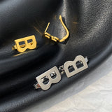 Hot Brands Classic Letter Silver Earrings Ear Clip For Women Top Famous Jewelry