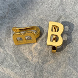 Hot Brands Classic Letter Silver Earrings Ear Clip For Women Top Famous Jewelry