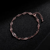 Silver Evil Eyes Charm Bracelet for Women