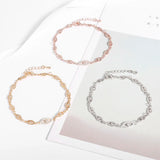 Silver Evil Eyes Charm Bracelet for Women