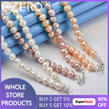 925 Silver Wild Pearl Chain Necklace 16/18/20 Inches Wedding Jewelry