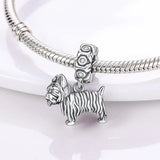 925 Silver Butterfly Dog Chameleon Charm Bead for Bracelet Necklace