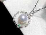 925 Sterling Silver Pendant Base Settings for Pearl Crystal 5pcs/lot