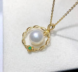 925 Sterling Silver Pendant Base Settings for Pearl Crystal 5pcs/lot