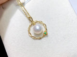 925 Sterling Silver Pendant Base Settings for Pearl Crystal 5pcs/lot