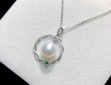 925 Sterling Silver Pendant Base Settings for Pearl Crystal 5pcs/lot