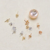 Real AU 750 18K Pendant Mountings for Pearls Stones