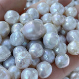 10PCS/LOT Natural Freshwater Baroque Irregular Pearls 9-14mm Loose Beads