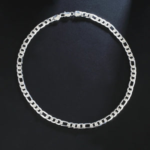 Hot 8MM 18K Gold 925 Silver Necklace for Men Women