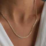 Classic Chain Necklace Stainless Steel Men Women Jewelry Gift
