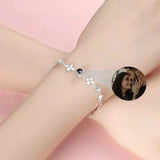 Custom Circle Photo Bracelet with Card