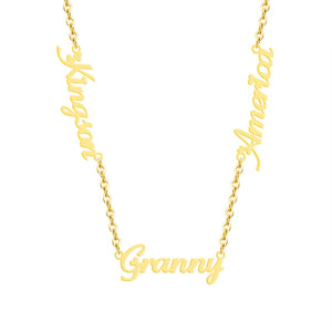 Hot Stacked Chain Necklaces Ladies Jewelry Personalized Name Necklace Pendant