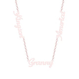 Hot Stacked Chain Necklaces Ladies Jewelry Personalized Name Necklace Pendant