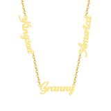 Hot Stacked Chain Necklaces Ladies Jewelry Personalized Name Necklace Pendant