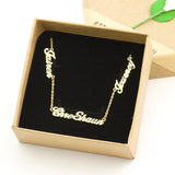 Hot Stacked Chain Necklaces Ladies Jewelry Personalized Name Necklace Pendant