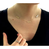 Hot Stacked Chain Necklaces Ladies Jewelry Personalized Name Necklace Pendant
