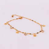 8 Shape Chain Anklets Titanium Steel Rose Woman Ank