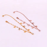 8 Shape Chain Anklets Titanium Steel Rose Woman Ank