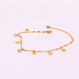 8 Shape Chain Anklets Titanium Steel Rose Woman Ank