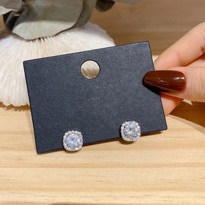 Zirconia Stud Earrings for Women Wedding Party Jewelry