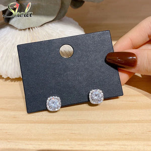 Zirconia Stud Earrings for Women Wedding Party Jewelry
