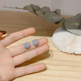 Zirconia Stud Earrings for Women Wedding Party Jewelry