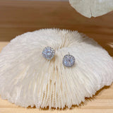 Zirconia Stud Earrings for Women Wedding Party Jewelry