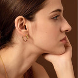 18K Silver Hoop Earrings for Women