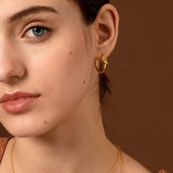 18K Silver Hoop Earrings for Women