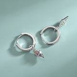S925 Silver Diamond Earrings Female Sorbet
