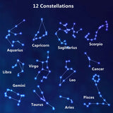 12 Zodiac Constellations 925 Silver Necklaces Women Jewelry Horoscope Gift