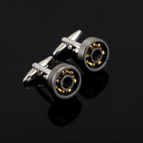 Men's Silvery and Golden Beads Cufflinks