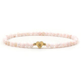 Colorful Bead Bracelet Initial Letter Women Gift
