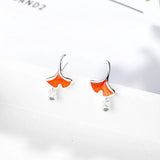 925 Silver Leaf Zirconia Tassel Earrings S-E738
