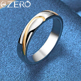 925 Sterling Silver Line Ring Wedding Gift Jewelry