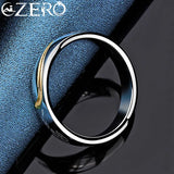 925 Sterling Silver Line Ring Wedding Gift Jewelry