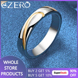 925 Sterling Silver Line Ring Wedding Gift Jewelry
