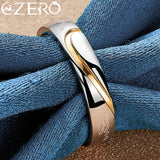 925 Sterling Silver Line Ring Wedding Gift Jewelry