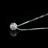 925 Silver Heart Ball Necklace Pendant