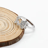 Adjustable Flower Branches Finger Rings Women Jewelry Wedding