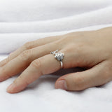 Adjustable Flower Branches Finger Rings Women Jewelry Wedding