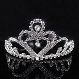 Heart Crystal Bridal Tiara Crown Wedding Headband