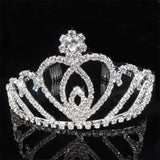 Heart Crystal Bridal Tiara Crown Wedding Headband