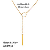 Casual Infinity Cross Pendant Choker Necklace Women Jewelry